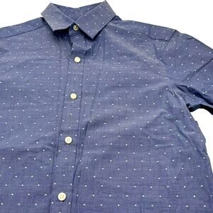 NWT Crosby & Howard‎ Men's Small Blue white Button down long sleeve dress shirt